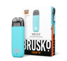 Перезаправляемая Под-Система Бруско Миникан 2 (Brusko Minican 2) 400 mah, Бирюзовый